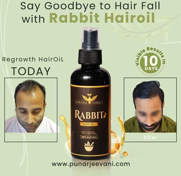 🌿Rabbit Herbal Hair Oil  😍Buy 1 Get 1 Free Today!😍