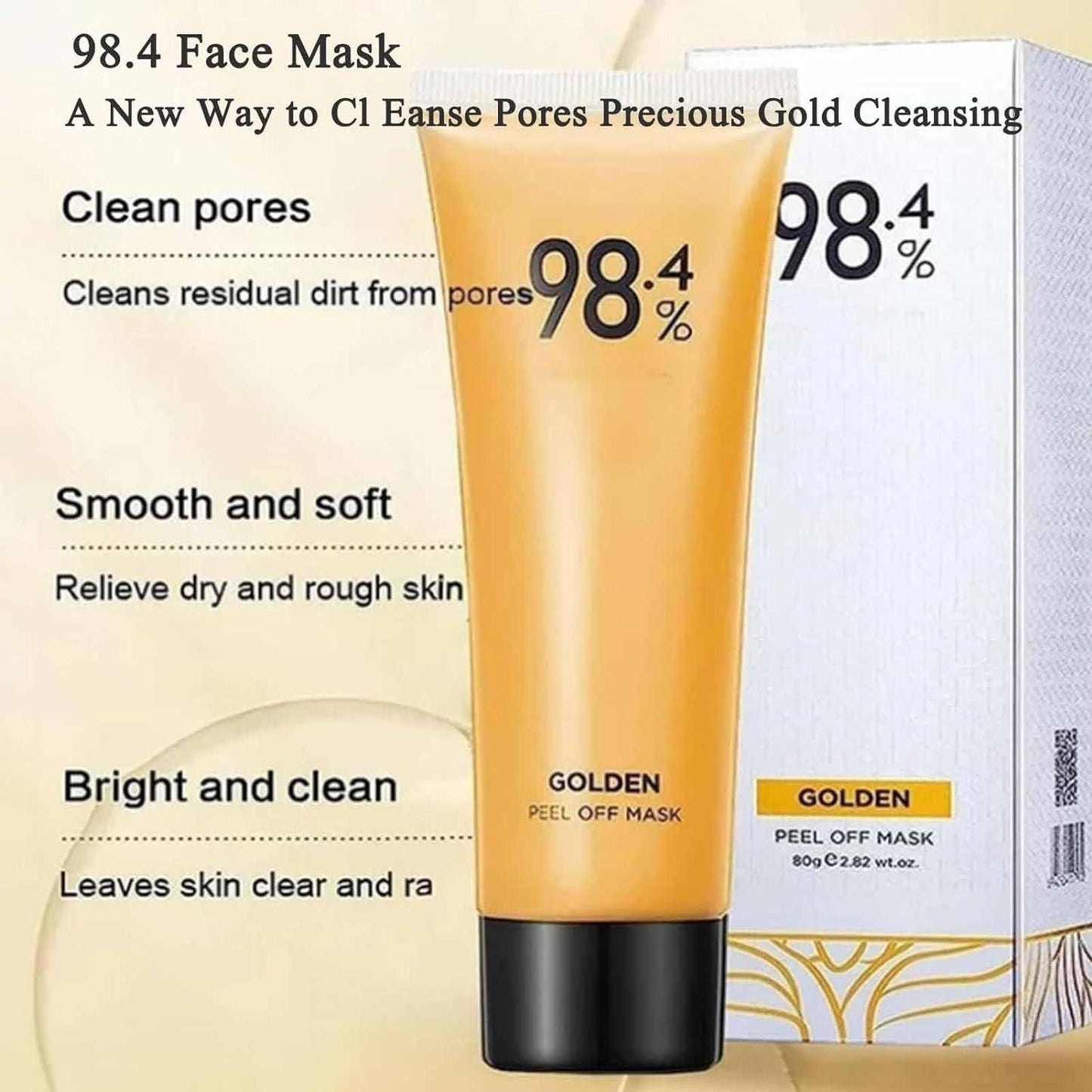 Gold Peel off Mask - 🔥Buy 1 Get 1 Free🔥 (Limited Time Offer)